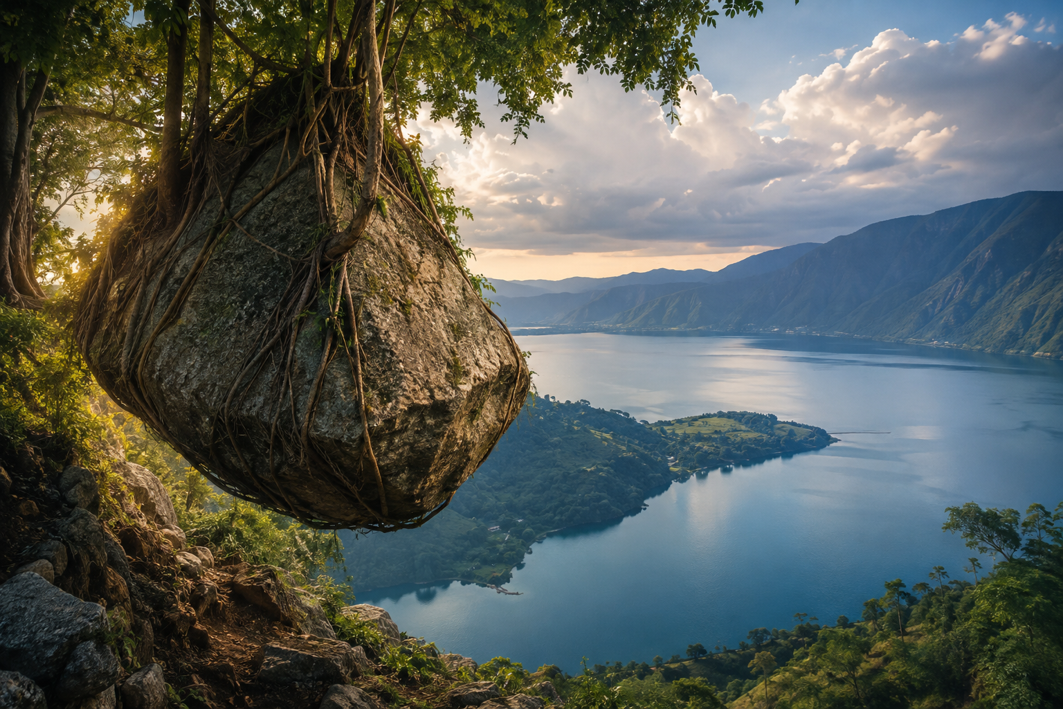 Legenda Batu Gantung Danau Toba